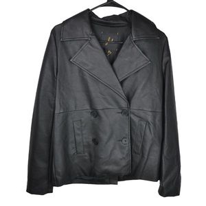 JACK by BB DAKOTA BLACK VEGAN LEATHER JACKET MOTO